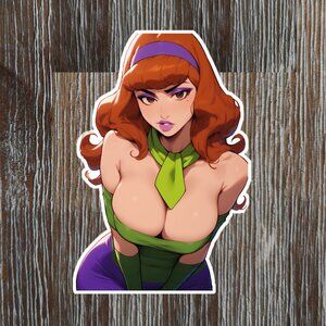 6" Scooby Doo Daphne Waifu Ecchi Sticker Anime Vinyl Decal CANADA MADE